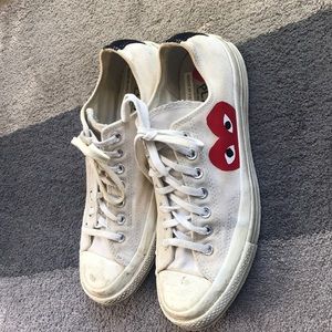 Converse x Comme des Garçons White Sneakers